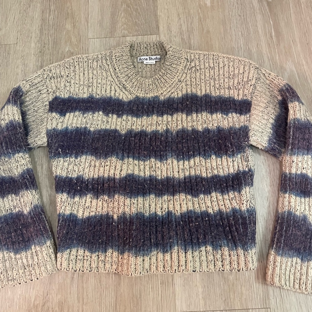 Acne Studios Watercolor Stripe Sweater Size M